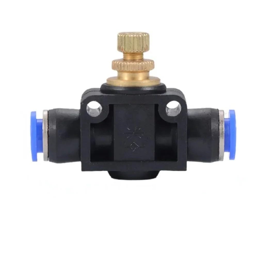 zorfar SA Series Push in Air Flow Control Throttle Valve, Manual Speed Regulator for 4-12mm OD Pneumatic Tubing 1PCS(SA Blue,12mm OD Tube)