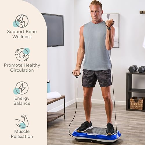 Image of Lifepro Waver Vibration Plate Exercise Machine - High-Intensity Vibration Plate for Lymphatic Drainage - Full-Body Workout Vibrating Platform with Loop Bands - Fitness Equipment for Strength & Toning