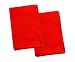 2 Red Toddler Pillowcases - Envelope Style - For Pillows Sized 13x18 and 14x19 - 100% Cotton With Percale Weave - Machine Washable - ZadisonJaxx ZacharyPaul Collection - 2 Pack