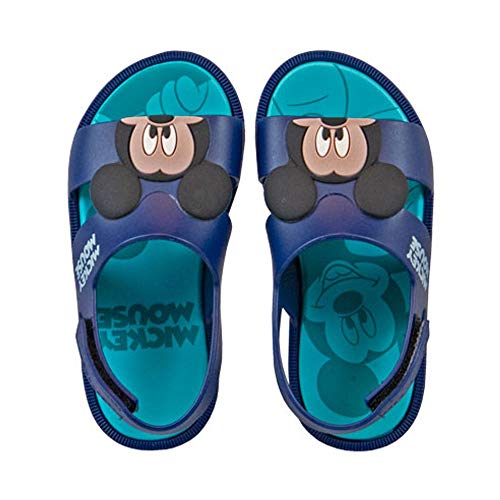 Sandália Rasteira Grendene Mickey 21996 Azul +