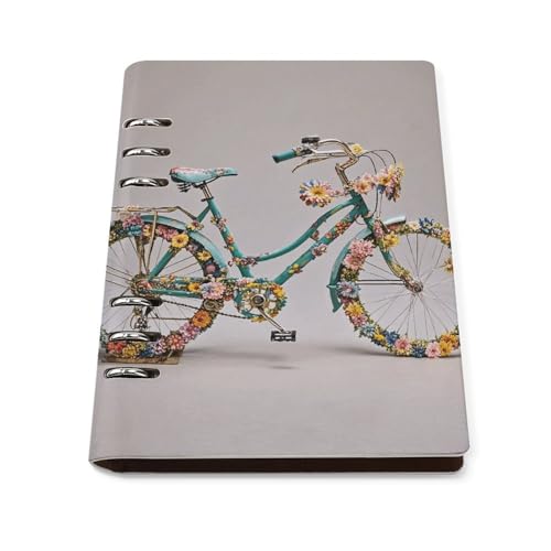 Carnet de notes A5 en cuir synthétique classeur rechargeable 90 feuilles journal