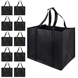 LadyRosian Heavy Duty Kitchen Reusable Grocery Bags, Durable XL Shopping Tote with Handle Can Hold...