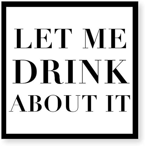 C.R. Gibson X&O Paper Goods Cocktail Napkin, 5 x 5, Let me Drink About it Cover