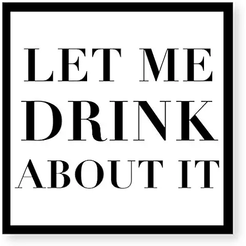 C.R. Gibson X&O Paper Goods Cocktail Napkin, 5 x 5, Let me Drink About it Cover