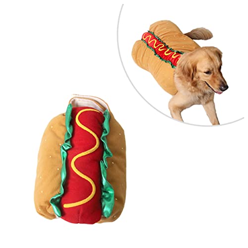Disfraz Funny Hot Dog para mascotas XXS