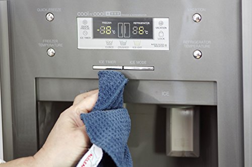 Alclear International Secador Mágico, Gamuza de Microfibra para el Coche, para el Cuidado del Coche, la Pintura del Coche, Moto, Cocina y Hogar, Vajilla, Trapo de Secado Suave, 60 x 40 cm, Azul