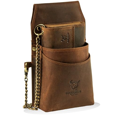 Cartera de piel para camarero con caja de regalo perfecta para profesionales