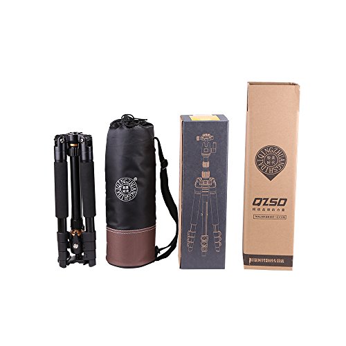 Qingzhuangshidai Portable Digital Camera Slr Tripod Monopod Ball Head Professional Q555 #TOP6