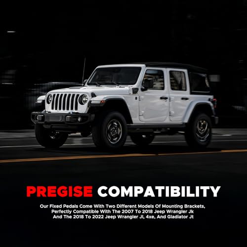 Dead Pedal Driver Foot Rest Pad - Left Side Kick Panel Adjustable Anti-Slip Thickened No Drilling for 2007-2018 Jeep Wrangler JK ＆ 2018-2022 Wrangler JL 4XE Gladiator JT by Bonbo - Image 5