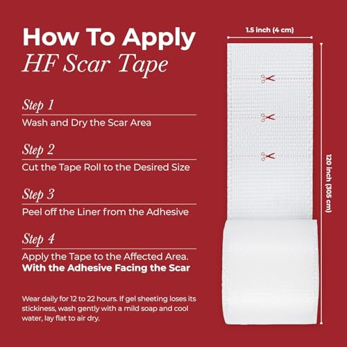 Image of Silicone Scar Sheets, Advanced Medical Silicone Scar Tape(1.6 inchx 60 inchRoll-1.5M), Professional Grade Scar Removal Strip for Surgery, Tummy, Mouth, Face, C Section, Burn, Keloid, Acne Scars etc (Clear Silicone Scar Sheets)