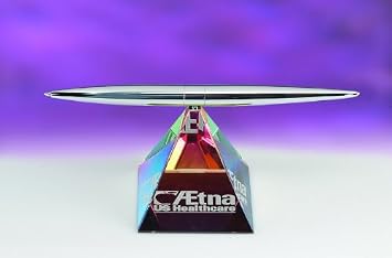 Crystal Pyramid Spinning Pen Set - Clear