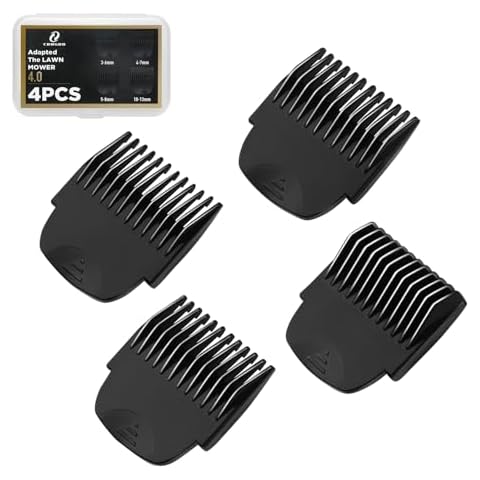 CR8GR8 Professional Guide Comb Fit Cutting Guider for Manscaped 4.0,4 Pack 8 Cutting Lengths from 1/8"-1/2" Inch Fit The Lawn Mower 4.0 Groin Hair Trimmer Cover