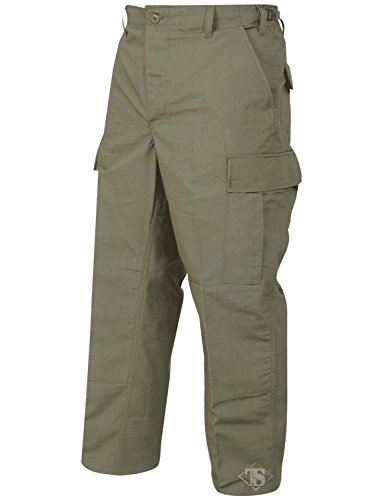 Tru-Spec Classic BDU Tactical Pants for Men - GSA/TAA Compliant BDU Pants with Cargo Pockets, Reinforced Seat and Knees, Adjustable Waist & Legs, Olive Drab - XL