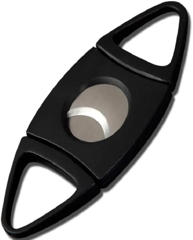 Cigar Cutter Scissors Pocket Metal Stainless Steel Portable Slicer Manual Smoking Accessories Tool(B)