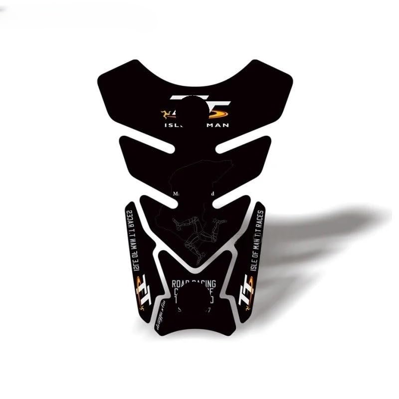 Protection réservoir moto universelle et autocollant de protection latérale noire