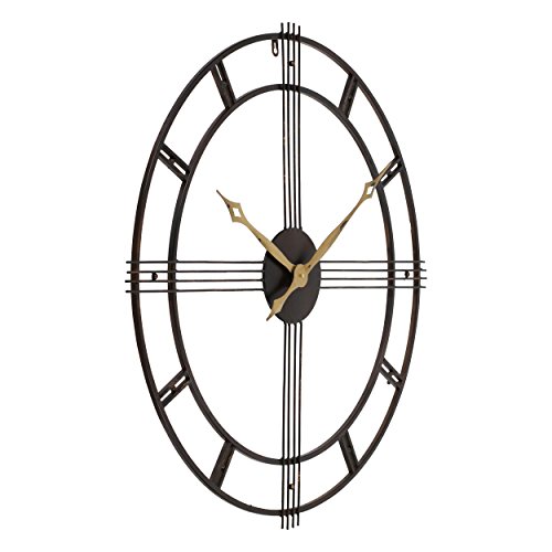 Aspire Rumi Mid Century Wall Clock, Brown #TOP1