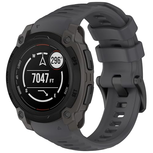 Garmin instinct E 40mm 45mm �r���v�o���h ���f�B�[�X �����Y ���߉\ �X�|�[�c �\�t�g�V���R�� �����p�o���h �X�g���b�v ���X�g�o���h Garmin instinctE �X�}�[�g�E�H�b�`�p (�O���[ �C���X�e�B���N�g E 45