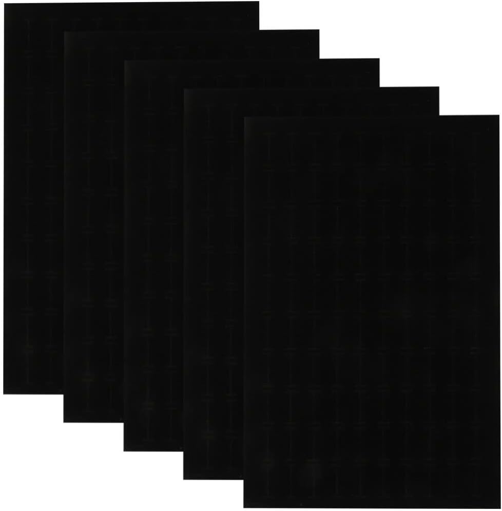 ARTIBETTER Jewelry Storage Insert - Foam Jewelry Inserts (3pcs) - Black Velvet Ring & Earring Display Pad for Jewelry Storage Box