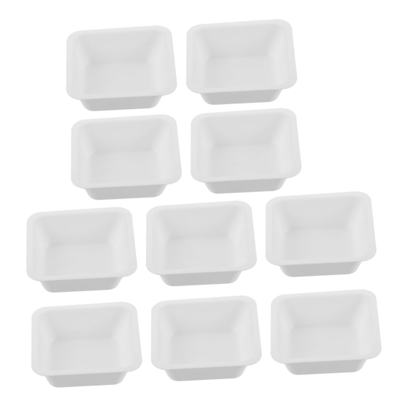 OUNONA 10pcs Weighing Mixing Bowl Plate Weighing Plate Static Lab Dish Jewelry Weigh Dish