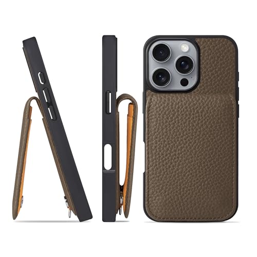 HANATORA for iPhone 16Pro �P�[�X �o���p�[�^ �{�v �X�}�z�P�[�X �X�}�z �J�[�h�|�P�b�g �X�^���h �V�����_�[�X�g���b�v �t�� �V�������N�J�[�t���U�[ �g�[�v SCPG-16Pro-Taupe �M�t�g �a���� ���� �j�� �ޏ� ��