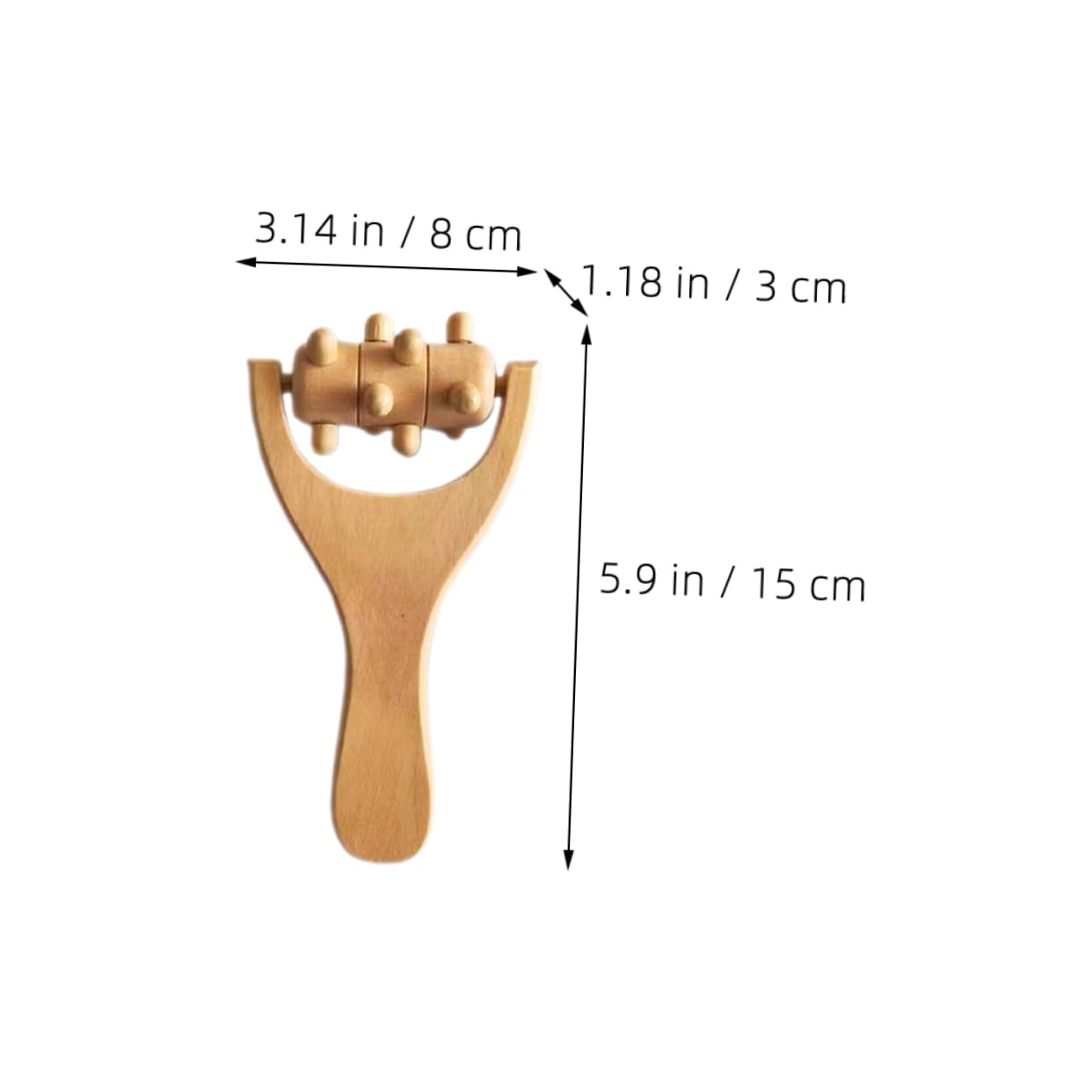 NULYLU Foot Massager Roller Stick Massage Roller Wooden Massage Tool for Shoulder Neck Back Acupoint Stimulator