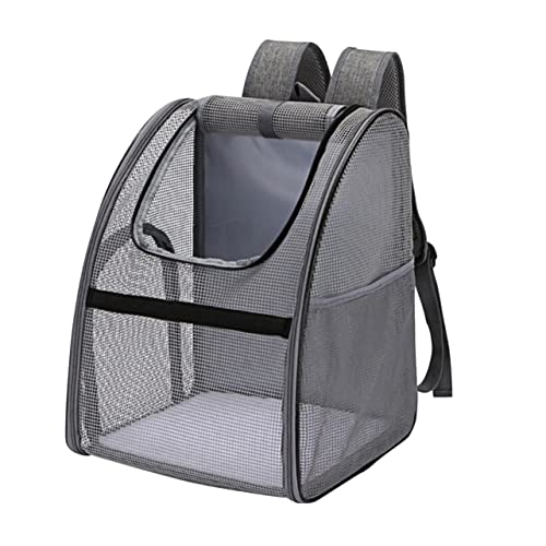 Balacoo 1Pc Breathable Mesh Cat Backpack Portable Knapsack for Cats and Dogs Scratch Resistant and Wear Resistant Lightweight Pet Carrier Up for Travel Black