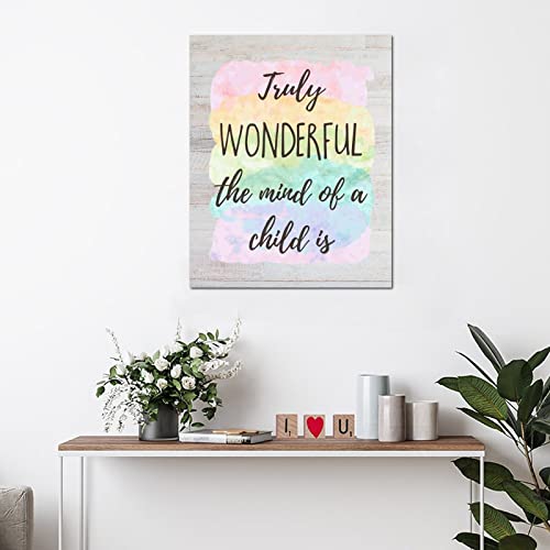Panneau en bois rustique citation chambre enfant déco murale verticale