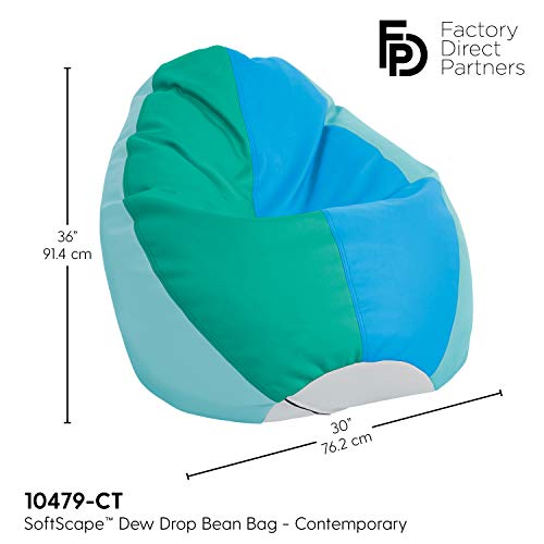 Factory Direct Partners 10479-Ct Softscape Dew Drop Bean Bag Chair With Supportive High-Back Design - Contemporary #TOP2