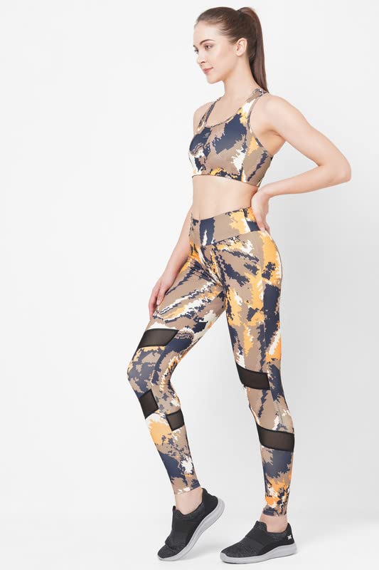 Image of Women's JUST-Dry 7 /8 DIGI CAMO Printed MESH Tights