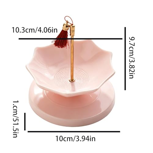 Infuseur à thé en céramique anti-goutte avec support pour une eau douce sans résidus