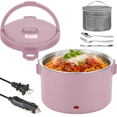 Dosevita 100W Electric Heated Lunch Box, 1.5L, 12V/24V/110V