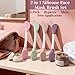 2 in1 Silicone Face Mask Brush & Facial Cleansing Brush, 4 Pack Double-Sided Face Scrubber Applicator for Clay Mud Mask, Cream, Lotion, Exfoliating & Massage, Soft Spa Skincare Tool for All Skin Types