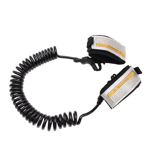 ZYKEJJDDAK Scubas - Cuerda de resorte ajustable en espiral, correa de muñeca antipérdida, para surf, kayaks, barcos, correa duradera para tabla de surf, accesorios de surf