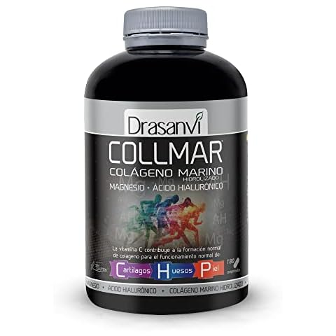 Drasanvi COLLMAR Colágeno Marino Hidrolizado con Ácido Hialurónico, Magnesio y Vitamina C para cartílagos, huesos y piel Cover