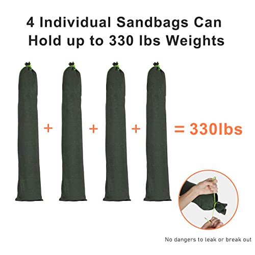 Weather-Proof Heavy Duty 600D Polyester Oxford Cloth Portable Base Anchor Weight For Basketball Hoops - Hold Up To 330 Lbs And 3 Windproof Buckles For Indoor And Outdoor(Hoop Base Not Included) #TOP3