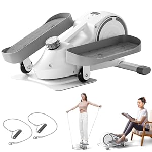 nawoefii Trapstepper, antislip pedalen met hoge belasting, ergonomisch design, fietspedaaloefenapparaat onder het kantoor, stille mini-elliptische machine
