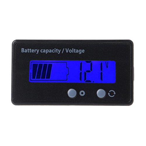 Kcnsieou Langere Levensduur 8-70V Blauw LCD Zuur Lood Lithium Batterij Capaciteit Indicator Voltmeter Gauge 2in1 - Afbeelding 3