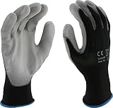 West Chester PosiGrip 713SUGB Polyurethane Palm Coated Nylon Gloves - [Pack of 12] 2X-Large, Gray, K