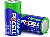 CR123A Batteria al litio 1500mAh 3,0V (Non Ricaricabile) per fotocamere,sensore,allarme,Confezione da 2,PKCELL