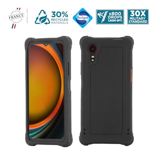 Etui ochronne do Samsung Galaxy XCover 7 6,6" 2023, etui typu bumper, odporne na wstrząsy, 35 x wyższa odporność na uderzenia niż standard wojskowy, czarne