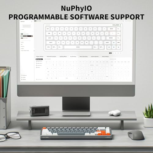 Image of nuphy Halo65 HE Rapid Trigger Gaming Keyboard,65 Percent 67keys Wired Magnetic Switches Keyboard, Hall Effect, Hyper-Fast Adjustable Actuation, RGB Hot-swappable, 8K Hz Polling Rate