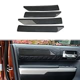 Carbon Fiber Door Panel Trim Cover Accessories fit for 2014-2021 Toyota Tundra Platinum/1794