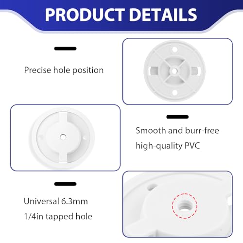 Miniatura 4 de 2pcs Soportes Cámara Para Tp-Link Tapo C200 C210 C220 C225 Tc70, Kasa Ec70 Kc410s, Tp C210, Ipc40a, Ipc42, Ipc40c, Tpc42ew, Base De 56 Mm, Abs Soporte De Pared