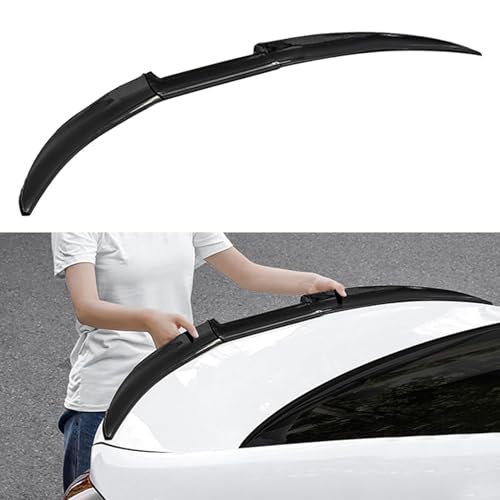 YWGMGJND Rear Trunk Spoiler for Jaguar F-Type Coupe 2014 2015-2019 2020 2021 2022 2023, Car Rear Trunk Spoiler Wing Spoiler Rear Roof Spoiler Decoration Accessories,Bright Black