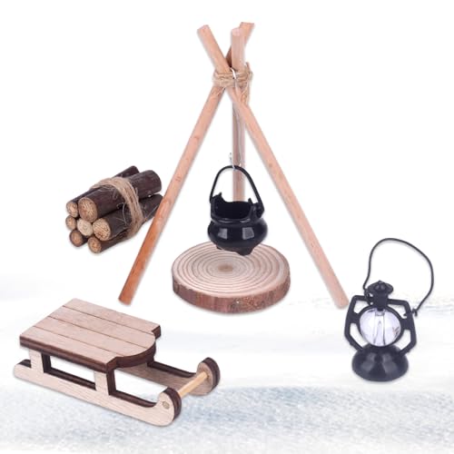 Mini Lagerfeuer Wichtelzubehör, Miniatur Wichtel Zubehör Lagerfeuer,...