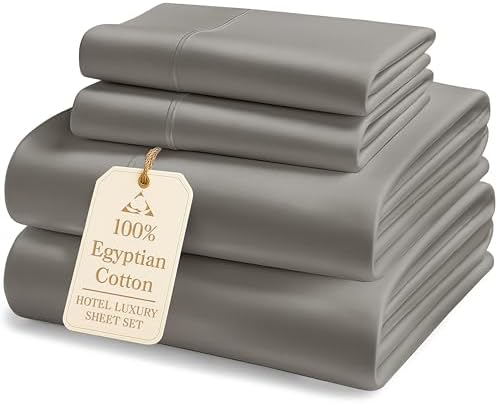 LANE LINEN 100% Egyptian Cotton Bed Sheets - 1000 Thread Count 4-...