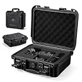 K&F CONCEPT kamerakoffer, IP67 wasserdicht, stoßfest, staubdicht, professioneller Koffer mit maßgeschneiderter Schutzschaumstoffeinlage für Kamera/Objektiv/Präzisionsinstrumente