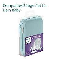 Philips AVENT Babypflege-Set – Starter-Set mit 9 Zubehörteilen: Nagelknipser, Schere, 3 Nagelfeilen, Kamm, Haarbürste, Nasensauger und Fingerzahnbürste (Modell SCH401/00) – Ansicht 3