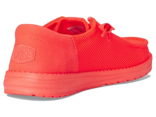 Image of HEYDUDE Women's Wendy Funk Mono Slip-On Casual Shoes Fiery Coral 10 Medium