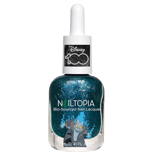 Nailtopia Bio-Sourced Chip Free Nail Lacquer Disney Collection Hades 0.41 oz - All Natural - Vegan - Strengthening - Quick-Dry - Long Lasting - Cruelty-Free - Nail Polish